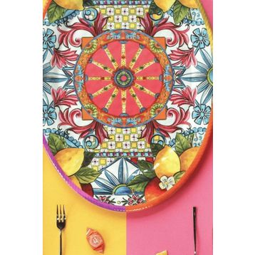 Baci Milano Ortigia 50x30 cm Servis Tabağı