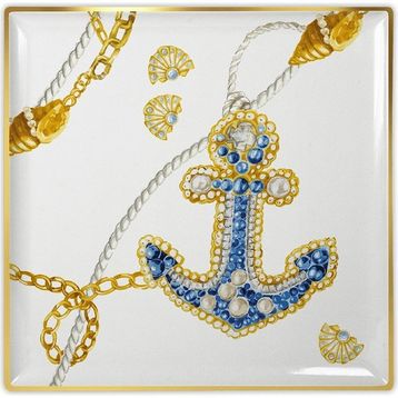 Baci Milano Portofino 17x17 cm Tabak