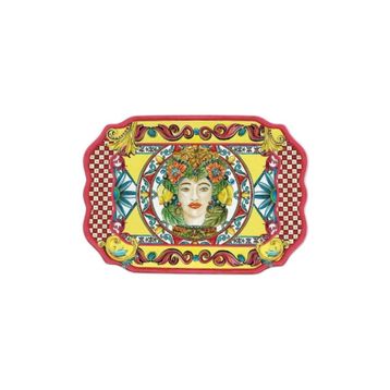 Baci Milano Sicily 47 cm x 33 cm Turuncu Tepsi