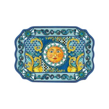 Baci Milano Sicily 47 CMx 33 CM Mavi Tepsi