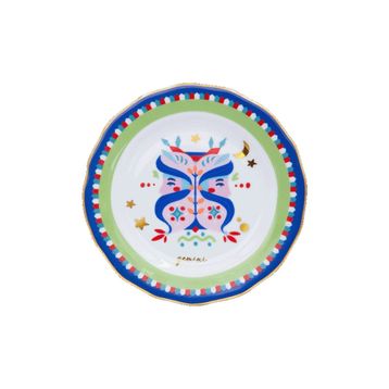 Baci Milano Zodiac Vibe 16 cm İkizler Burcu Pasta Tabağı