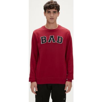 Bad Bear 19.02.12.003-C20 Kırmızı Convex Crewneck Erkek Sweatshirt