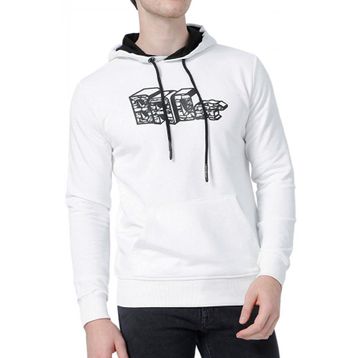 Bad Bear 21.02.12.013 Beyaz Badwall Hoodie Kapüşonlu Sweatshirt