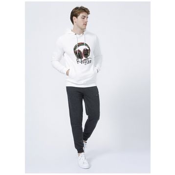 Bad Bear 21.02.14.003_BACKUP SWEATPANT Koyu Gri Baskılı Erkek Eşofman Altı