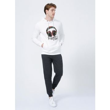 Bad Bear 21.02.14.003_BACKUP SWEATPANT Koyu Gri Baskılı Erkek Eşofman Altı