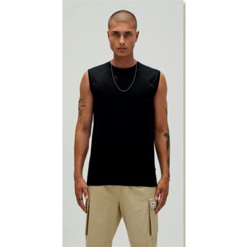 Bad Bear 22.01.23.002 Tribe Tank-Top Düz Yaka Normal Kalıp Düz Kırık Beyaz Erkek Atlet
