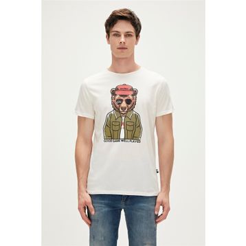 Bad Bear 23.01.07.009-C04 Beyaz Erkek T-Shirt