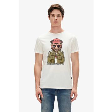 Bad Bear 23.01.07.009-C04 Beyaz Erkek T-Shirt