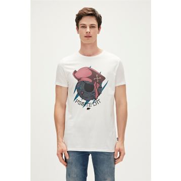 Bad Bear 23.01.07.021-C04 Beyaz Erkek T-Shirt