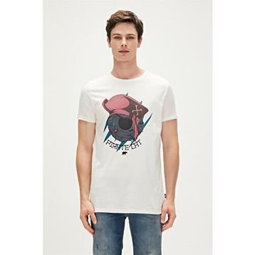 Bad Bear 23.01.07.021-C04 Beyaz Erkek T-Shirt