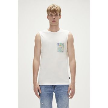 Bad Bear 23.01.23.004_MONSTERA TANK-TOP Beyaz Erkek Atlet