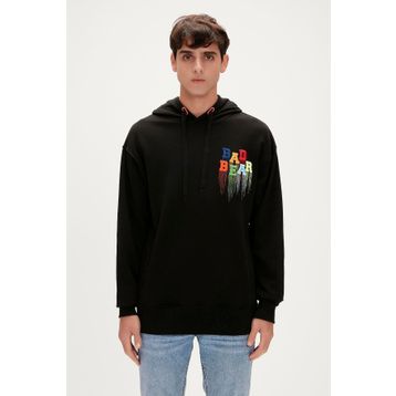 Bad Bear 23.02.12.005-C01 Rainbow Siyah Erkek Sweatshirt