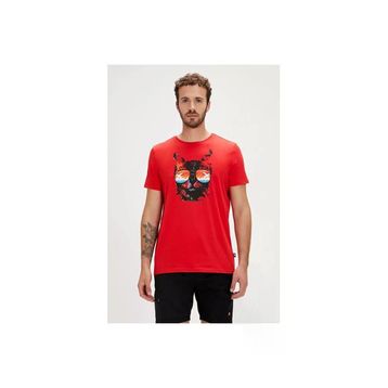 Bad Bear 24.01.07.011-C54 Manx Kırmızı Erkek T-shirt