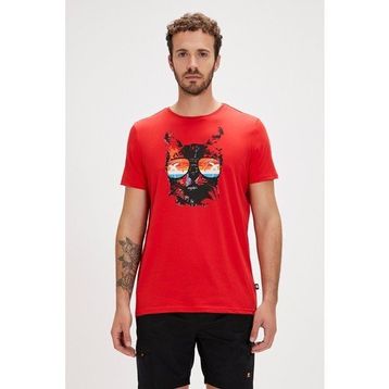 Bad Bear 24.01.07.011-C54 Manx Kırmızı Erkek T-shirt