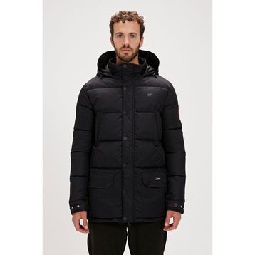 Bad Bear Colonel Puffer Siyah Kapüşonlu Erkek Mont