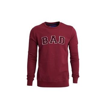 Bad Bear Convex Crewneck Bad Bordo Erkek Sweatshirt