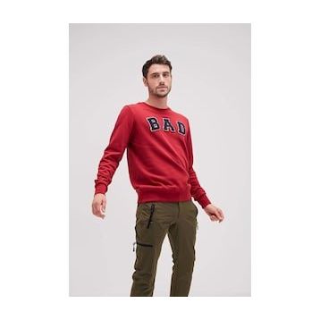 Bad Bear Convex Crewneck Bad Bordo Erkek Sweatshirt