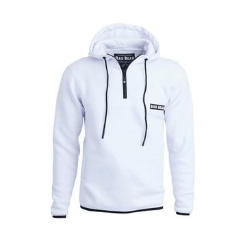 Bad Bear Defence Half Zip Beyaz Erkek Sweatshirt