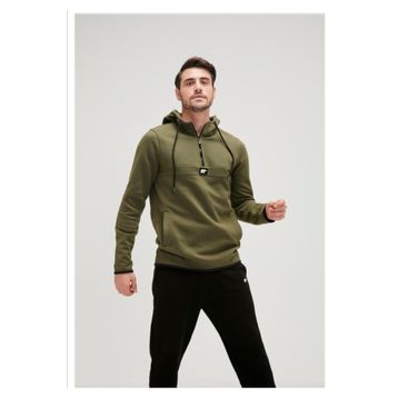 Bad Bear Defence Half Zıp Haki Erkek Sweatshirt