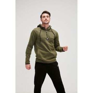 Bad Bear Defence Half Zıp Haki Erkek Sweatshirt