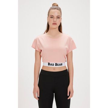 Bad Bear Della Pembe Baskılı Kadın T-shirt