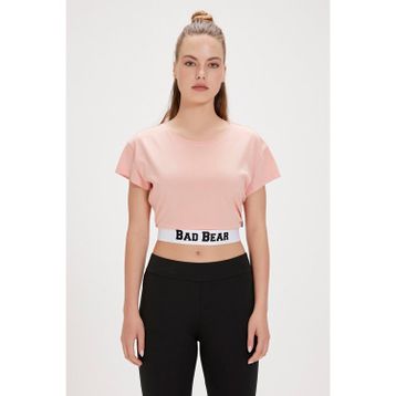 Bad Bear Della Pembe Baskılı Kadın T-shirt