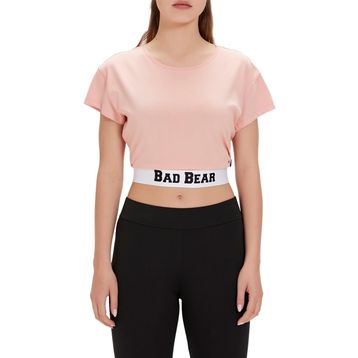 Bad Bear Della Pembe Baskılı Kadın T-shirt