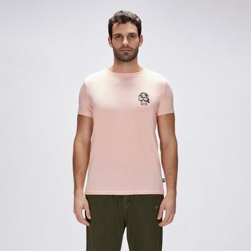 Bad Bear Draco Erkek Pembe Yuvarlak Yaka Tişört