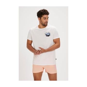 Bad Bear Dustin Beyaz Baskılı Erkek T-shirt