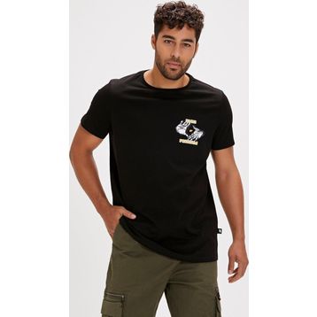 Bad Bear Focus Siyah Baskılı Erkek T-shirt