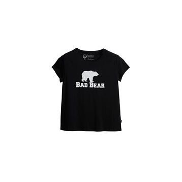 Bad Bear Logo Tee Siyah Kadın T-shirt
