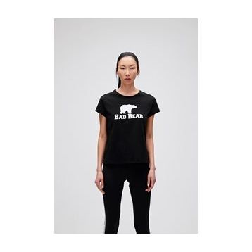 Bad Bear Logo Tee Siyah Kadın T-shirt