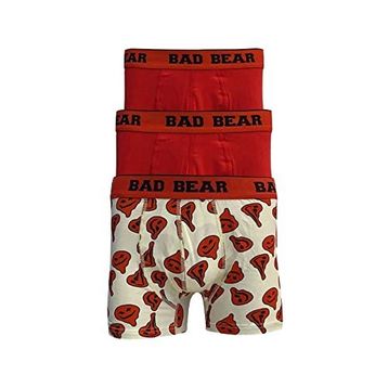 Bad Bear Melt 3'lü Parlak Kırmızı Erkek Boxer