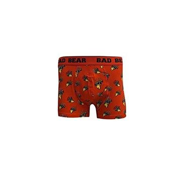 Bad Bear Pizza Parlak Kırmızı Erkek Boxer