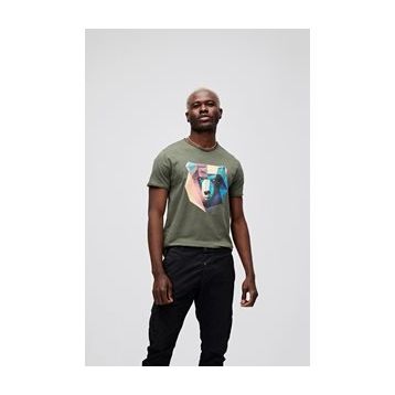Bad Bear Polygon Bear Haki Erkek Tişört
