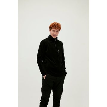 Bad Bear Siyah Husky Half Zip Erkek Polar