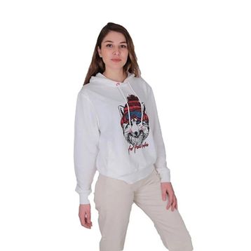 Bad Bear Snowfox Beyaz Kadın Sweatshirt