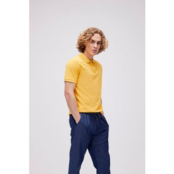 Bad Bear Stark Os Erkek Hardal Polo Yaka T-shirt