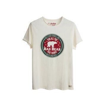 Bad Bear Things Erkek Beyaz T-shirt