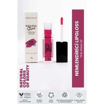 Bade Natural 03 Pink Shine Nemlendirici Dudak Parlatıcısı
