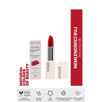 Bade Natural 06 Red Amour Nemlendirici Ruj