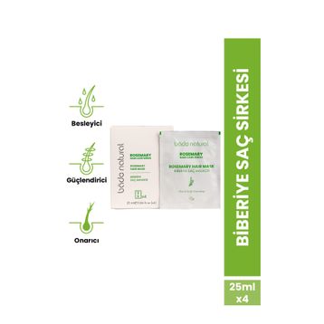 Bade Natural 25 ml 4 Adet Biberiye Besleyici ve Güçlendirici Saç Maskesi