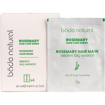Bade Natural 25 ml 4 Adet Biberiye Besleyici ve Güçlendirici Saç Maskesi