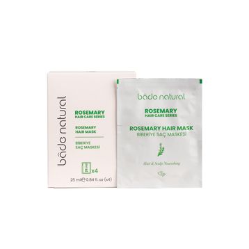 Bade Natural 25 ml 4 Adet Biberiye Besleyici ve Güçlendirici Saç Maskesi