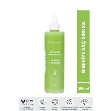 Bade Natural 250 ml Biberiye Arındırıcı ve Canlandırıcı Saç Sirkesi