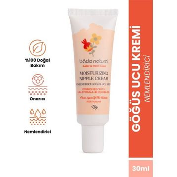 Bade Natural 30 ml Nemlendirici Göğüs Ucu Doğal Çatlak ve Bakım Kremi