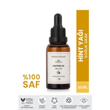 Bade Natural 30 ml Soğuk Sıkım Hint Yağı
