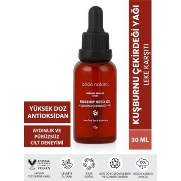 Bade Natural 30 ml Soğuk Sıkım Kuşburnu Çekirdeği Yağı