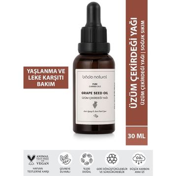 Bade Natural 30 ml Soğuk Sıkım Üzüm Çekirdeği Yağı