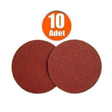Badem10 10 Adet 115 mm Spiral Avuç Taşlama Jumbo Paket 60 Kum Cırt Zımpara
